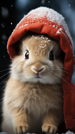 Christmas bunnyの素材