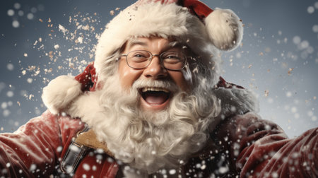 Vintage happy santa clausの素材