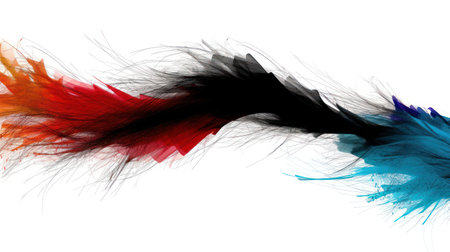 An abstract representation of flowing data streams in a modern and sleek designの素材