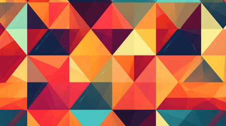 Colorfull geometric paternの素材