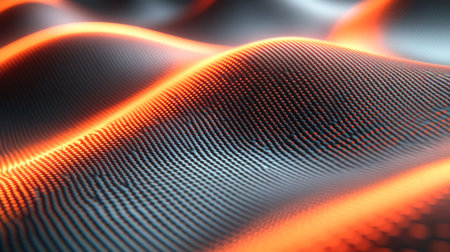 Colorful waves of light flow experience smoothly, creating a stunning visual.の素材