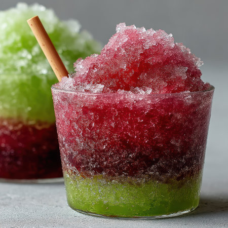 Colorful frozen treats, perfect for a refreshing summer delight!の素材
