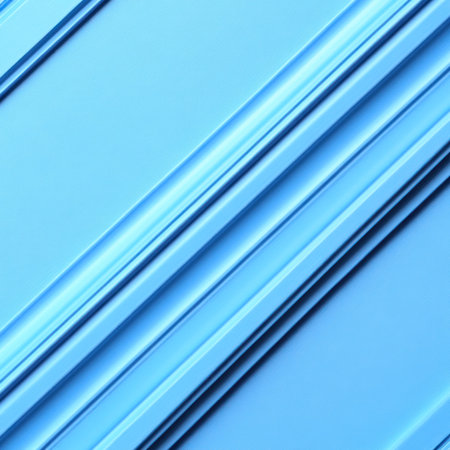 A smooth, bright blue surface bold features, dynamic lines, evoking energy and creativity.の素材