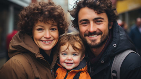 family at Christmasの素材