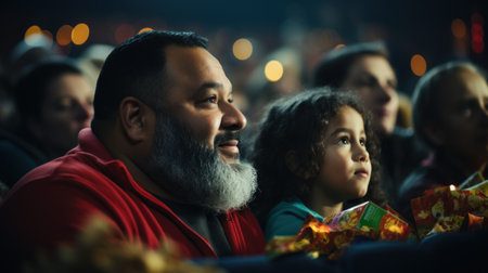 family at Christmasの素材