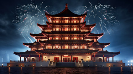 Chinese-style buildingsの素材