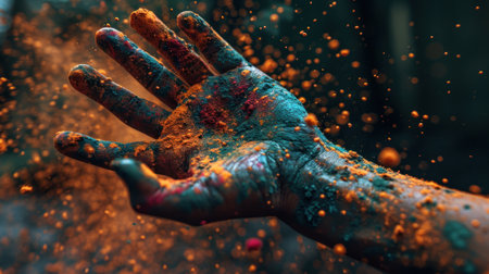 Different collection of color paint splashの素材