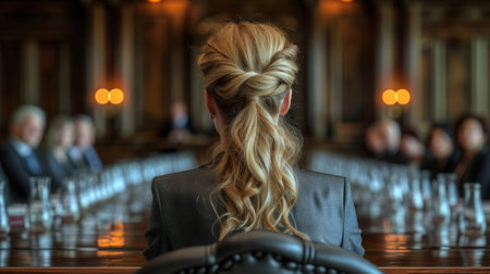 woman, photo shoot in the officeの素材