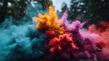 Different collection of color paint splashの素材