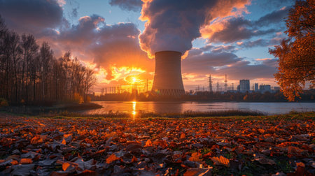 "Golden Hour at the Power Plant"の素材
