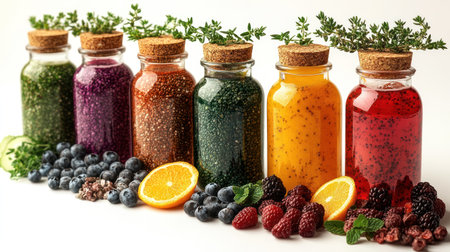 A vivid array of paint colors creates a captivating visual journey.の素材