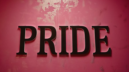 Colorful letters convey a powerful message of love and acceptance.の素材