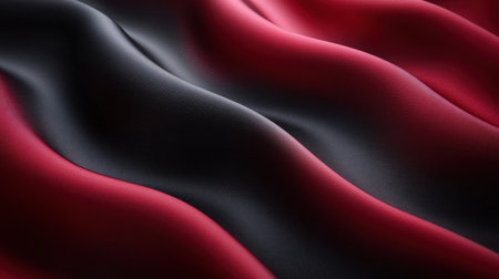 Luxurious silk features soft red and black waves, perfect for an elegant space.の素材
