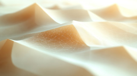 Soft undulating forms create a mesmerizing landscape of delicate textures and light.の素材