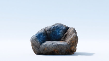 A creatively crafted chair mimics the appearance of a rock, blending comfort with nature.の素材