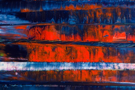 Abstract painted canvas. Oil paints on a palette. Colorful background.の写真素材