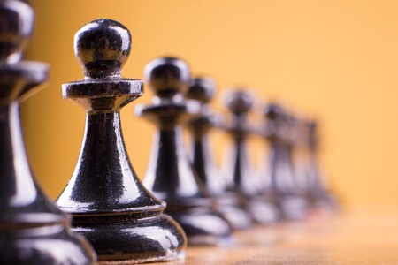 Chess. First step. Copy space for textの写真素材