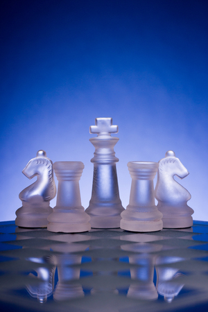 Chess. First step. Copy space for textの写真素材