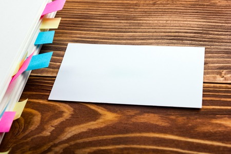 Office table with notepad, computer and coffee cup. Business creative consept.の写真素材