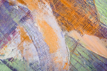 Abstract painted canvas. Oil paints on a palette. Colorful background.