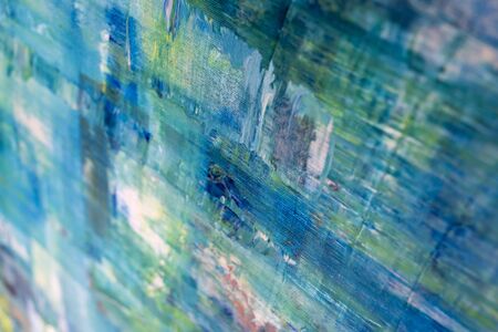 Painting Artistic bright color oil painting texture abstract artwork. Modern futuristic pattern for...