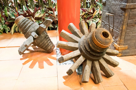 Thai cartwheels for home decorationの写真素材