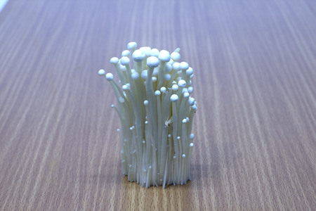 Close up of Thai vegetable on wooden table background