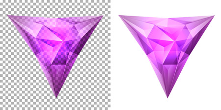 transparent complex geometric shape based on tetrahedronのイラスト素材