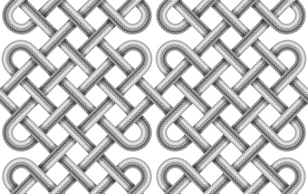 Braided cable vector seamless patternのイラスト素材