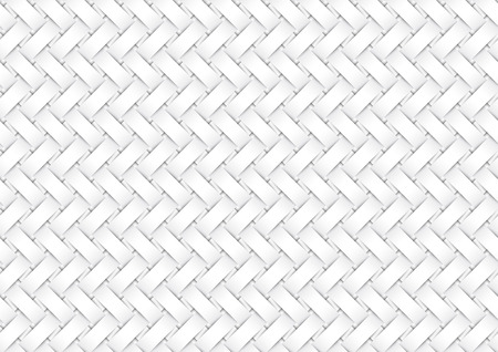 Vector seamless decorative pattern of white interweaving paper strips.のイラスト素材