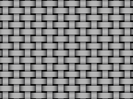 Woven fiber seamless pattern. Vector Illustrationのイラスト素材