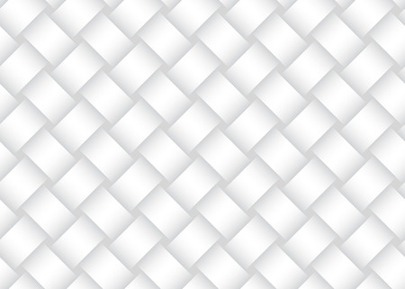 Vector seamless decorative pattern of braided bands. White texture.のイラスト素材