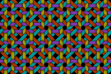 Vector seamless pattern of colored matting fiberのイラスト素材