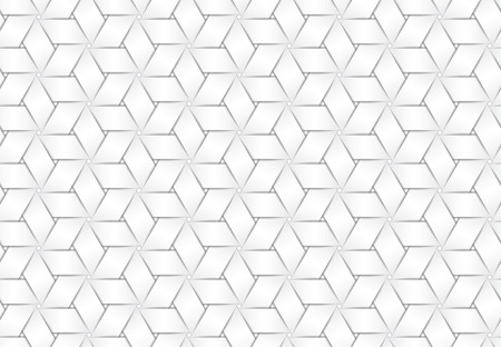Vector seamless decorative pattern of white braided paper strips.のイラスト素材