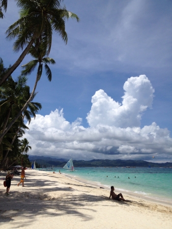 People at a beachの素材