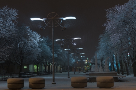 snowstormの写真素材