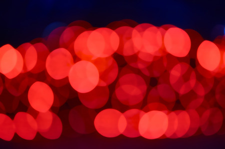 Night city street lights bokeh background abstract