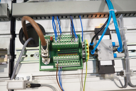 Component of a computer device. Cable with switches connected to the machine. electrical equipment....