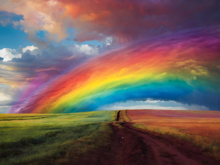 This painting is perfect for those looking for a bright and energetic work that can add life to any corner of a room. It is a great choice for art lovers who appreciate landscape painting and the power of color. The painting is created with love and creativity and is sure to attract the attention of the viewersの素材