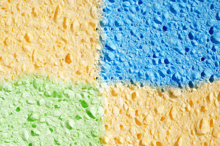 Brightly Colored Permeable Tiles Creating Artistic Geometric Layout For Decor