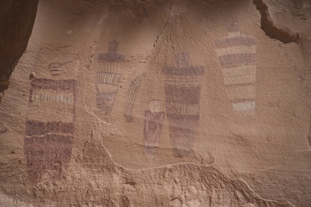 Pictographs in Canyonlands National Parkの素材