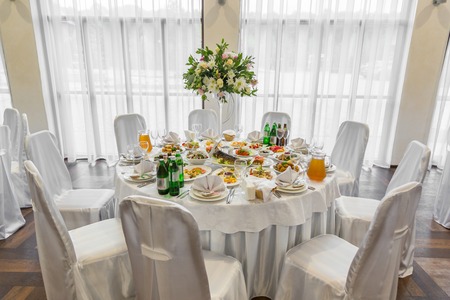 buffet table corporateの写真素材