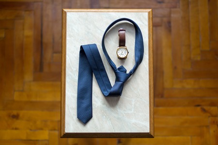 Set groom Butterfly shoes Belts Cufflinks Watches Mens Accessoriesの写真素材