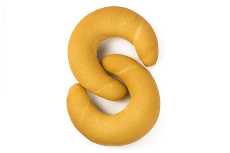 Two delicious freshly baked bagels on a white background the highest quality. Bagels ideal shape and color blush removed from the oven. Isolatedの写真素材