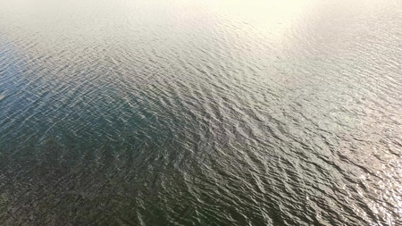 Aerial Top view of the water texture from the altitude. The waveの写真素材
