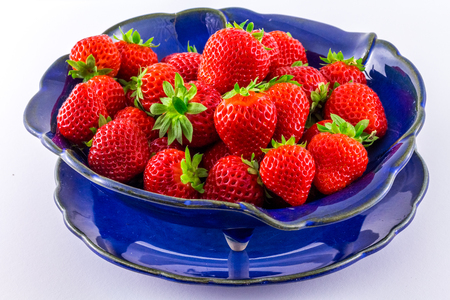 strawberry isolated on white backgroundの写真素材
