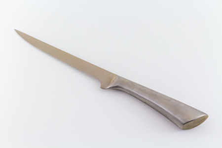 Kitchen Knife isolated on white backgroundの写真素材
