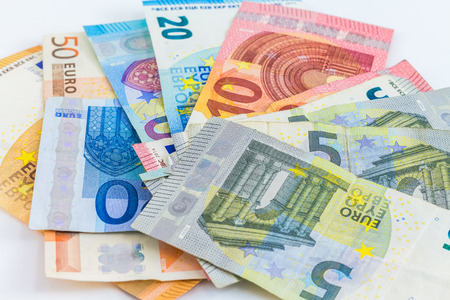 euro bank notes euro currencyの写真素材