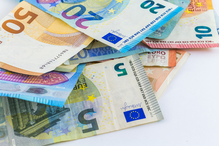 euro bank notes euro currencyの写真素材