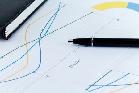 financial chart business model statistics business man workplaceの写真素材